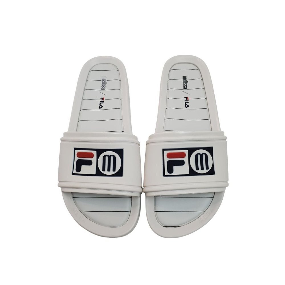 Fila X Melissa Size 10 White Slide Shoe